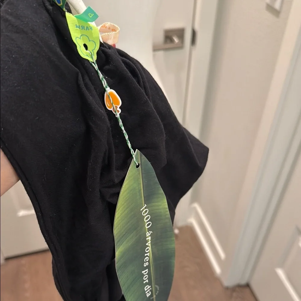 SOLD - FARM Rio One Shoulder Elegant Black and White Floral Dress Size S - Picture 10 of 10